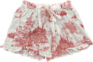 Colette Toile PJ Shorts Red