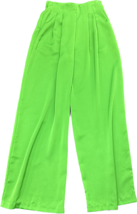 Green wide leg pants